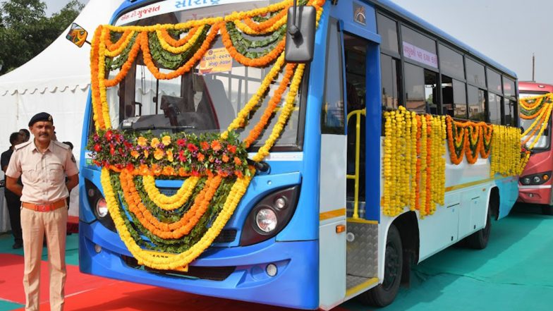 India News | Gujarat CM Bhupendra Patel Flags off 201 New ST Buses from Gandhinagar Depot