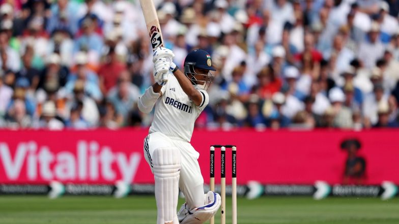 Sports News | 2nd Test: Yashasvi Jaiswal, Sai Sudarshan's Unbeaten Partnership Propels India to 220/1 Against WI (Day 1 Tea)