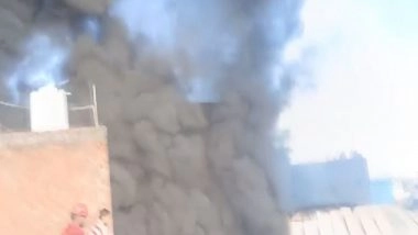 India News | Fire Breaks out at Metro Warehouse in Kanpur