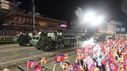 World News | North Korea Displays New Hypersonic, Nuclear Missiles at Military Parade on Ruling Party's 80th Anniversary