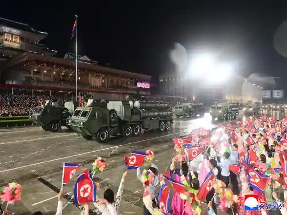 World News | North Korea Displays New Hypersonic, Nuclear Missiles at Military Parade on Ruling Party's 80th Anniversary