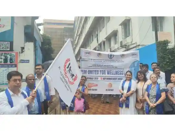 Business News | IEM-UEM and Lions Clubs Unite for Wellness Rally at the IT Hubs in Kolkata