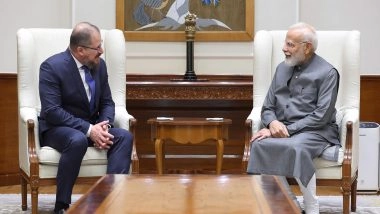 Business News | PM Modi Meets Qualcomm CEO, Discusses India's Strides in AI, Innovation and Skilling