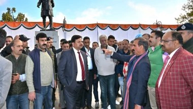 India News | Himachal CM Sukhu Inspects Preparations for Unveiling of Virbhadra Singh's Statue