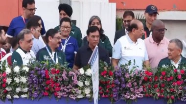 India News | Union Minister Mansukh Mandaviya Flags off 20th Edition of Delhi Half Marathon