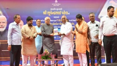 India News | Gujarat Chief Minister Bhupendra Patel Inaugurates Pilvai-Mahudi Four-lane Road