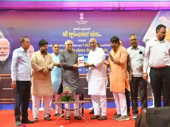 India News | Gujarat Chief Minister Bhupendra Patel Inaugurates Pilvai-Mahudi Four-lane Road