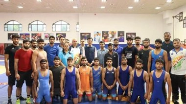 Sports News | Mansukh Mandaviya Visits SAI National Centre of Excellence, Sonipat; Reviews Facilities, Interacts with Athletes, Coaches and Staff