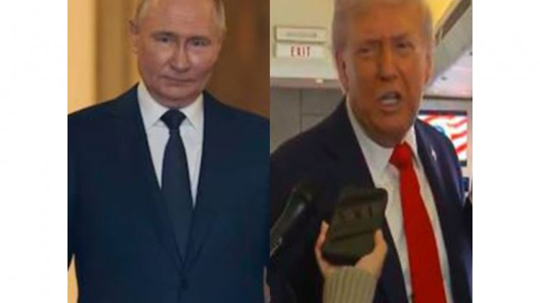 World News | Trump Warns He Will Supply Tomahawk Missiles to Kyiv Unless Putin Settles Ukraine Conflict