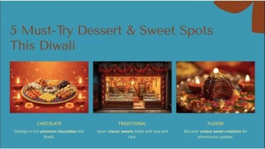 Business News | 5 Must-Try Dessert & Sweet Spots This Diwali In Delhi NCR - 2025
