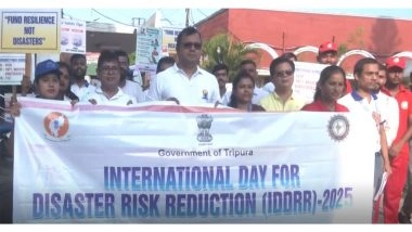 India News | Tripura: Rally Held on International Disaster Management Day to Promote Community Resilience in Agartala