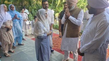 India News | Punjab Finance Minister Harpal Singh Cheema Meets with Family of Late IPS Officer Puran Kumar