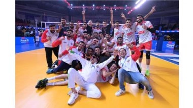 Business News | PVL 2025: Kolkata Thunderbolts Strike Chennai Blitz with a Thunderous Win!
