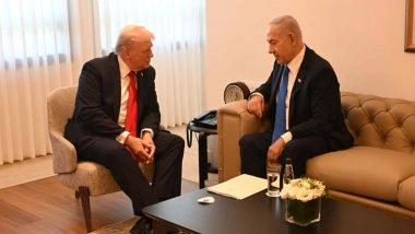 World News | Netanyahu Meets Trump at Knesset, Accepts Egypt's Invite for Gaza Peace Summit