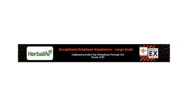 Business News | Herbalife India Bags 'Exceptional Employee Experience' Title for Large-scale Enterprises