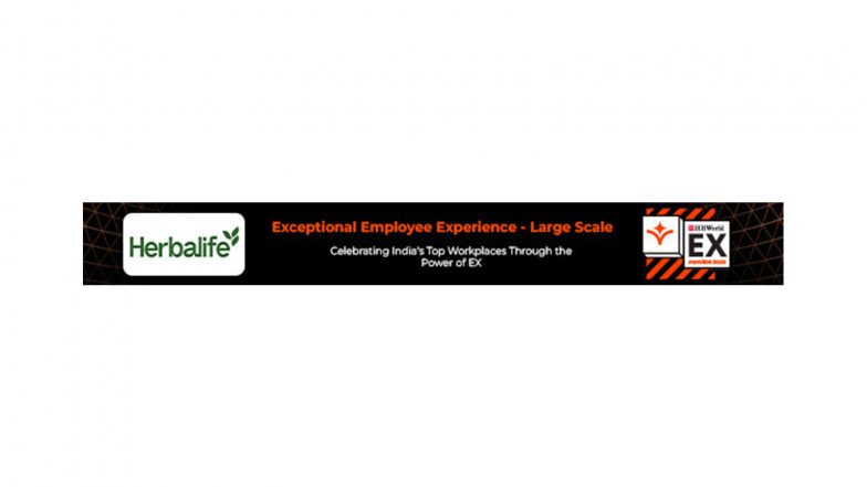 Business News | Herbalife India Bags 'Exceptional Employee Experience' Title for Large-scale Enterprises