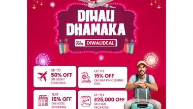 Business News | Akbar Travels Launches 'Diwali Dhamaka Deals 2025' with Big Savings Up to Rs. 25,000