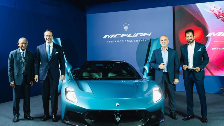 Business News | Maserati Expands into South India: VST Maserati's Flagship Showroom Opens in Bengaluru, Unveils MCPura Supercar
