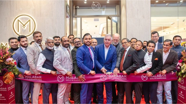 Business News | Malabar Gold & Diamonds Launches 1st Showroom in New Zealand, Strengthens Presence in 14 Countries