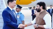 World News | Mongolian President Arrives in Delhi, Accorded Guard of Honour