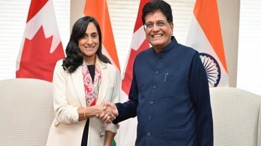 Business News | India Ready to Reinvigorate Mutually Beneficial Trade Ties Based on Trust, Respect: Piyush Goyal After Meeting Canada's FM