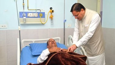 India News | Uttarakhand CM Visits MLA Fakir Ram in Hospital, Enquires About His Health