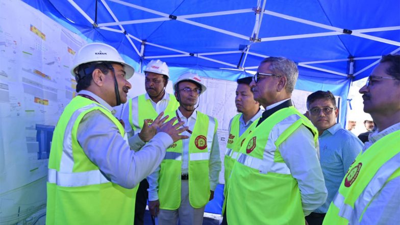 India News | Sikkim Governor Reviews Progress of Sivok-Rangpo Railway Line Project
