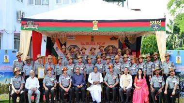India News | Assam Governor Attends Assam Rifles Investiture Ceremony 2025