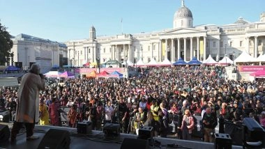 World News | London Glows with Joy as Thousands Celebrate Diwali at Trafalgar Square