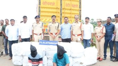 India News | Ganja Smuggling Racket Busted in Telangana, 499 Kgs of Ganja Worth Rs 2.5 Cr Seized