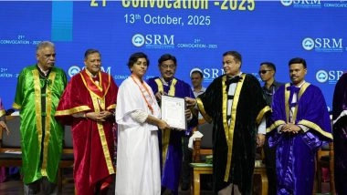 Business News | SRMIST Shines at the 21st Convocation, Awards 15k Degrees and Honoris Causa to IIM-A Director
