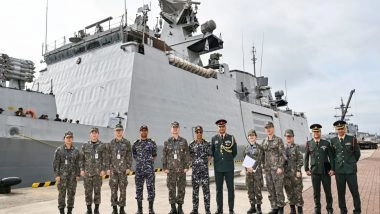 World News | Maiden India-South Korea Navy Bilateral Ex Begins with INS Sahyadri's Port Call at Busan