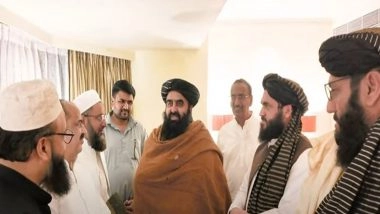 World News | Afghan FM Muttaqi Presented with Sheikh-ul-Hind's Shawl