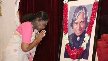 India News | President Murmu Pays Floral Tributes to APJ Abdul Kalam on His Birth Anniversary