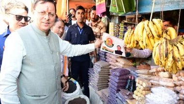 India News | Uttarakhand CM Leads GST Awareness Rally, Interacts with Traders