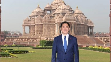 World News | Mongolian President Visits Akshardham Temple in Delhi