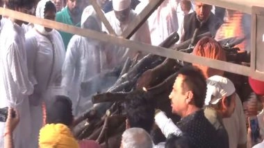 India News | Haryana: Daughters of Haryana IPS Officer Y. Puran Kumar Perform 'mukhagni' at His Last Rites