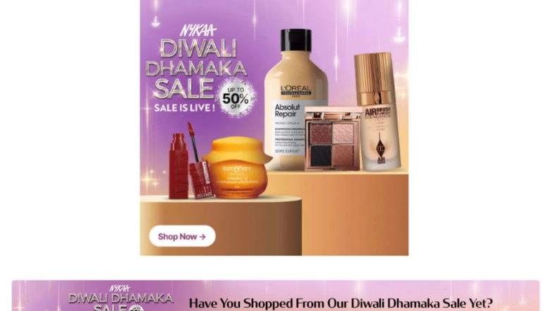 Business News | Nykaa Unveils the Diwali Dhamaka Sale!
