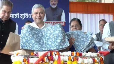 India News |  Railway Minister Ashwini Vaishnaw Inaugurates New Platforms, and Integrated Passenger Information System in Jaipur