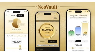 Business News | NeoFinity Introduces NeoVault -- India's First Gold Account Offering 5% Higher Returns on Digital Gold Investments