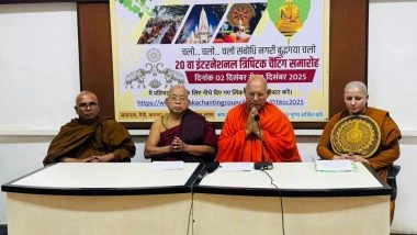 Business News | Press Conference Held in Mumbai to Announce the 20th International Tipitaka Chanting Ceremony in Bodhgaya