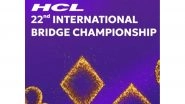Business News | 22nd HCL International Bridge Championship Wraps Up on a High Note