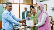 India News | Punjab Vidhan Sabha Secretary Hands over Election Certificate to Rajya Sabha MP-elect Rajinder Gupta