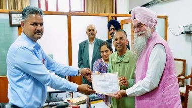 India News | Punjab Vidhan Sabha Secretary Hands over Election Certificate to Rajya Sabha MP-elect Rajinder Gupta