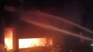 India News | Massive Fire Breaks out at Paint Shop in Jodhpur; Firefighting Efforts Underway