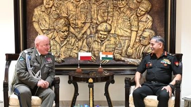 World News | COAS Gen Dwivedi, Polish Counterpart Discuss Strengthening Defence Cooperation at UNTCC in Delhi