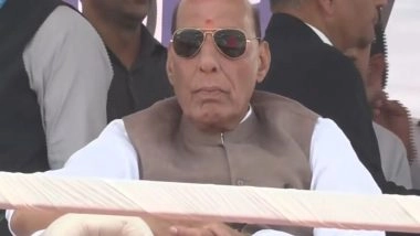 India News | Rajnath Singh Attends Event Marking the Maiden Flight of Tejas Mk1A at HAL