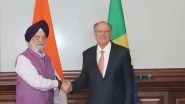 Business News | Hardeep Puri Meets Brazil Minister to Expand Trade and Energy Cooperation