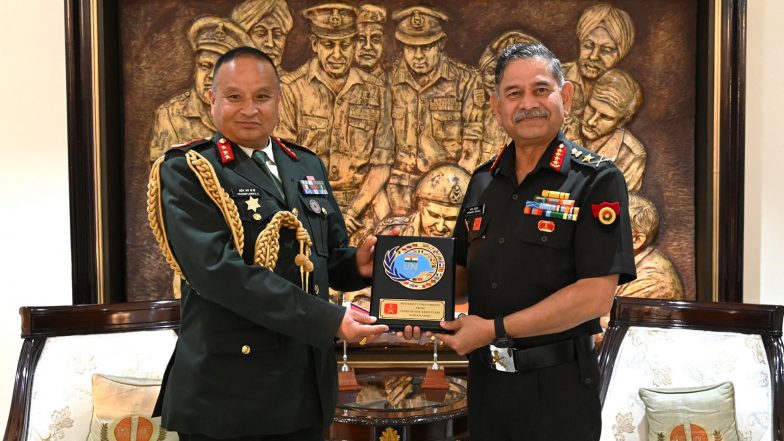 World News | India-Nepal Discuss Strengthening Defence Cooperation, Reaffirm Commitment to Regular Defence Dialogue