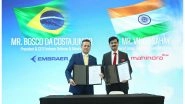Business News | Embraer and Mahindra Group Forge Strategic Alliance to Bring C-390 Millennium Aircraft to India